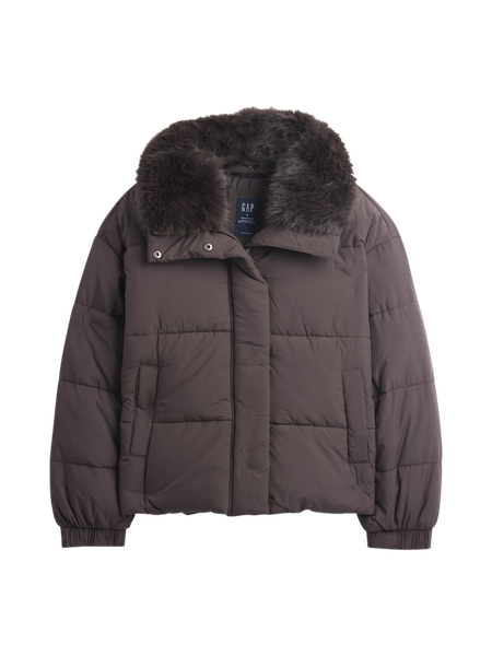 Gap公式オンラインストア | フェイクファートリミング パファージャケット