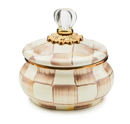 Mackenzie-Childs Sky Checks Canister (small) - TSC.ca