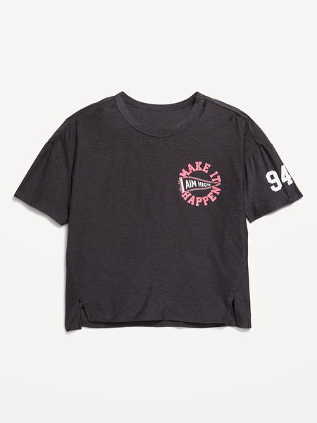 High-Waisted Cut-Off Fleece Shorts for Girls