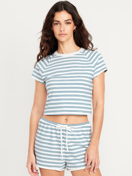 Maternity Linen-Blend Pull-On Shorts -- 3.5-inch inseam