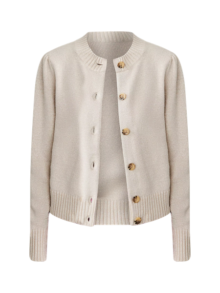 トップス andwang Puff sleeve cardigan PUFF SLEEVE SHINE CARDIGAN | Lucky Brand