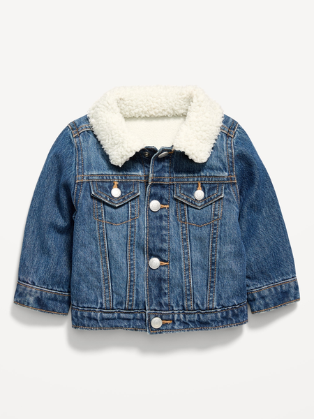 Printed Long-Sleeve Double-Weave Top for Baby