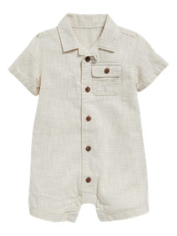 hooded canvas utility jacket for baby