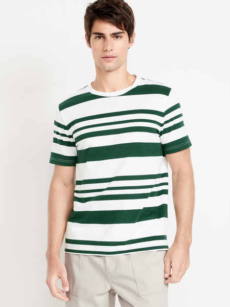 Crew-Neck Striped T-Shirt
