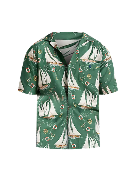 Big + Tall | Polo Ralph Lauren Sailboat-Print Oxford Camp