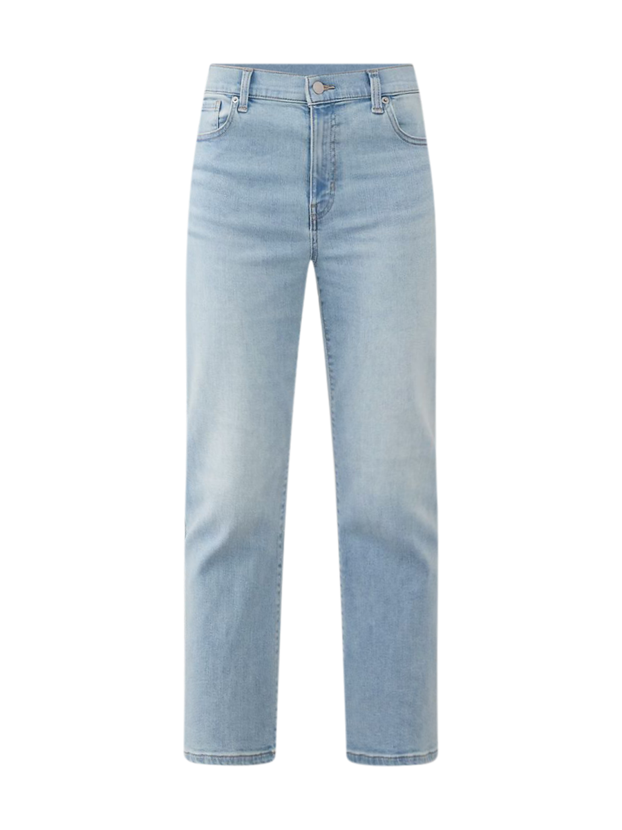 Soft Stretch Shirred-Waist Boat-Neck Top