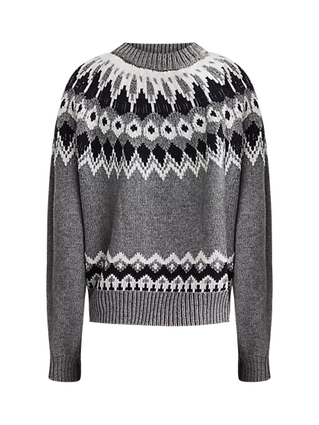 【ANGLAN】Fair Isle Jacquard Knit ANGLAN】Fair Isle Jacquard Knit Trenery Fair Isle Jacquard