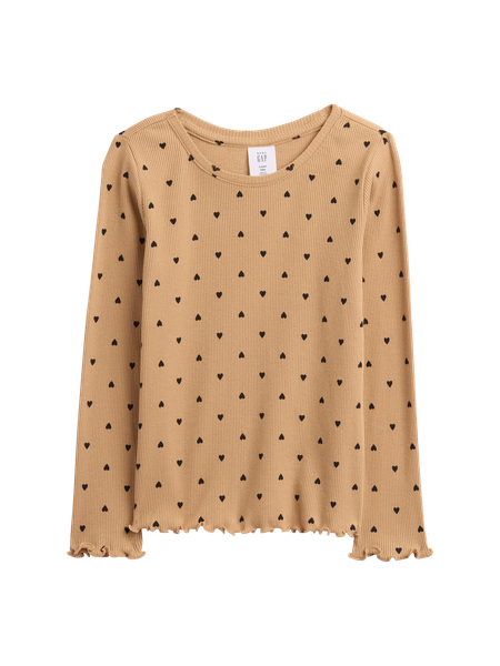 babyGap Ribbed Pull-On Print Flare Leggings
