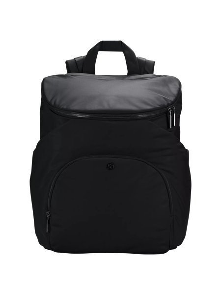 NWT Lululemon New Parent Backpack 17L - Black/ Trench With Crossbody Bag And popular Mat