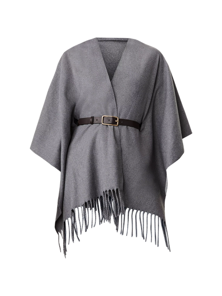 Fringe Belted Poncho