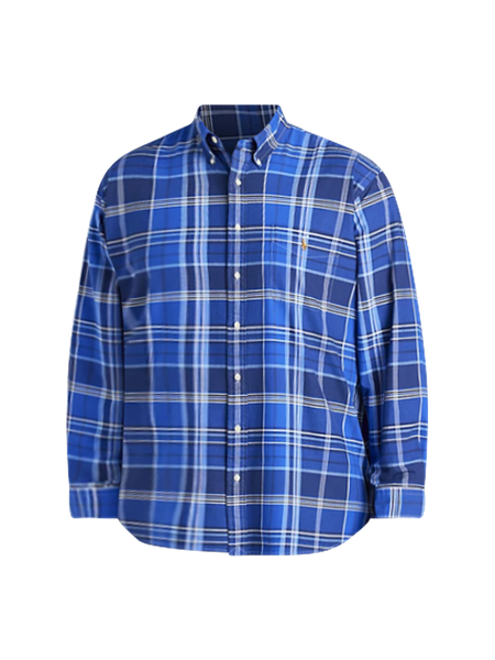 Custom Slim Fit Plaid Polo Shirt