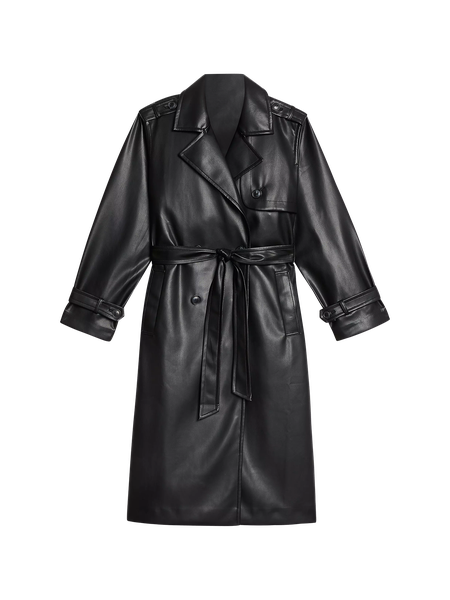 LOFT Versa Faux Leather Trench Coat