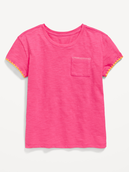 Cropped Button-Front Jean Vest for Girls