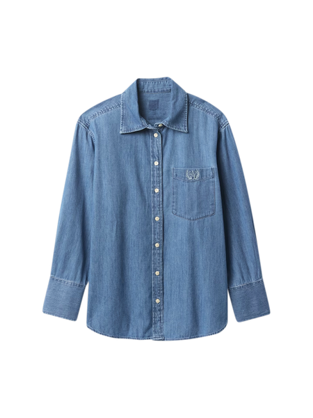BLUE BLUE ウェスタンシャツ 4 XL デニム シャンブレー B'z BLUE BLUE