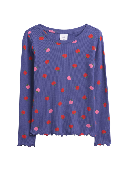 babyGap Ribbed Pull-On Print Flare Leggings