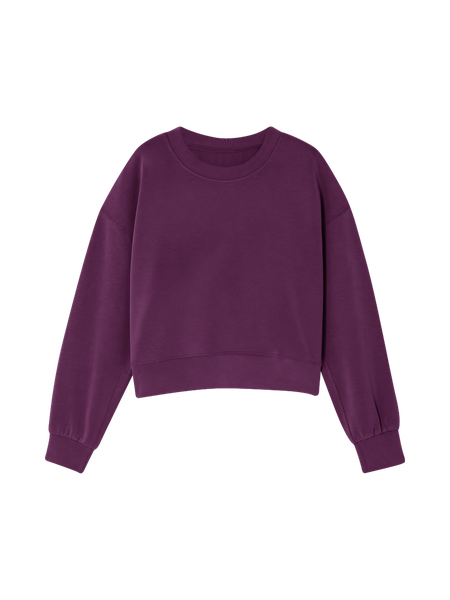 Lululemon magenta authentic purple perfectly oversized cropped crew