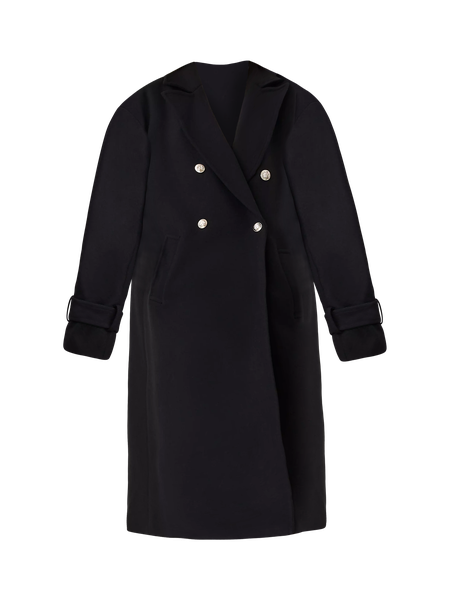 Double Breasted Dolman Sleeve Coat