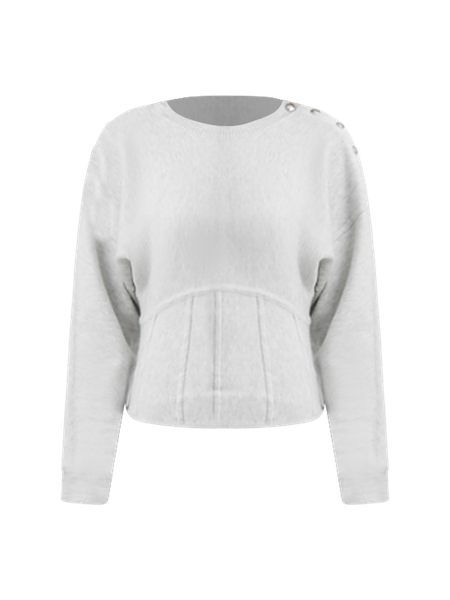 Corset-Inspired Pullover Sweater