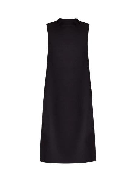 The Mock Neck Shift Dress in Double Knit