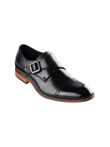 Big + Tall | Stacy Adams Desmond Cap-Toe Monk Strap Dress