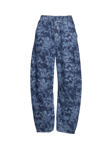 Cropped Floral Denim Icon Jacket