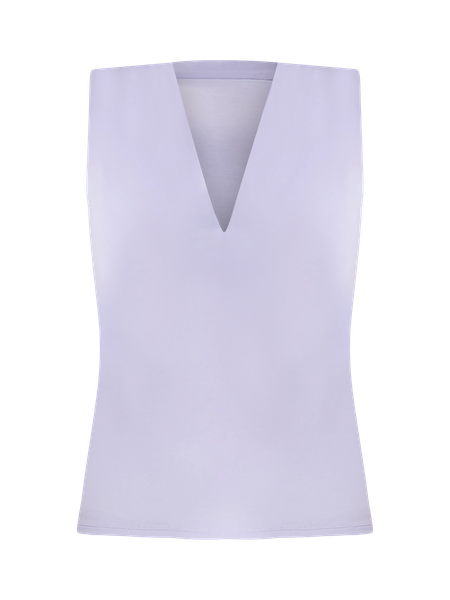 Petite Sleeveless V-Neck Top