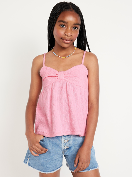Sleeveless Pucker Tank Top for Girls
