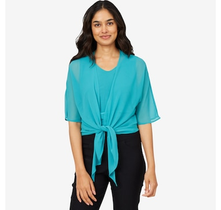 Wynne Style Drapey Twill Cap Sleeve Top - TSC.ca