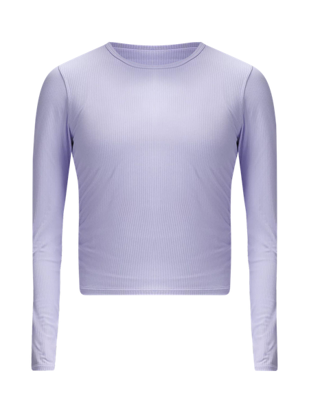 lululemon athletica Time To Restore Nulu Long Sleeve Shirt in Gray