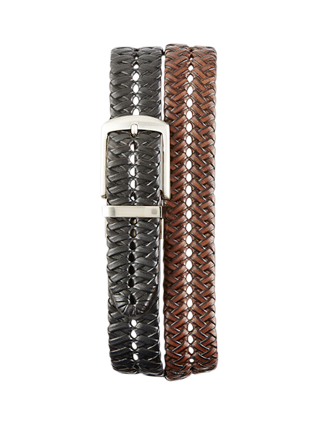 m.☆　herlipto Cordelle Belted Twill Bl BRAIDED LEATHER CORD WITH TAPE - SORREL - Samuel and Sons