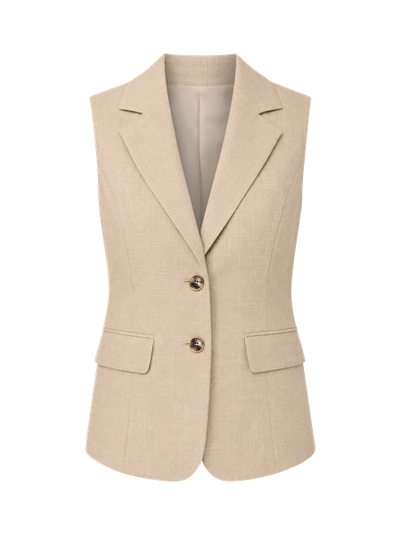 Crosshatch Tailored Vest | White House Black Market