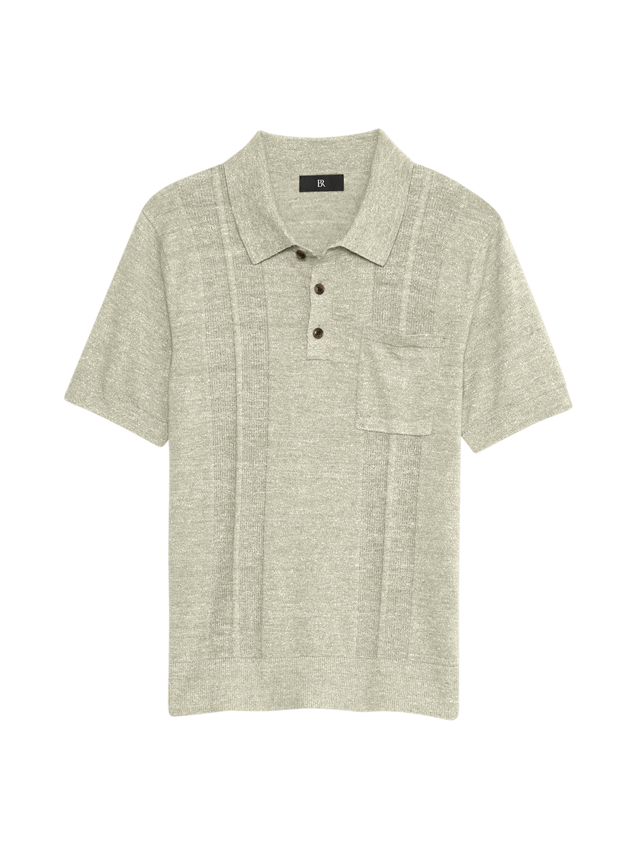 専用　シュプリーム 16AW ペイズリー コットン ニット リブ ポロシャツ リニアメッシュニット ポロシャツ（Ecru）| Sunspel