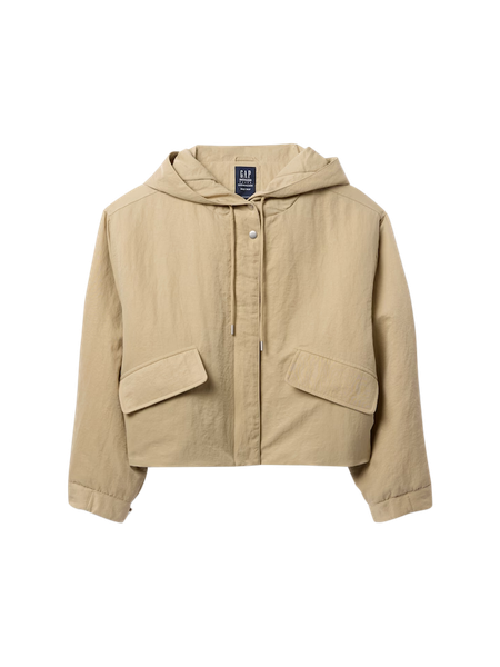 Gap公式オンラインストア | フード付き ナイロン クロップド