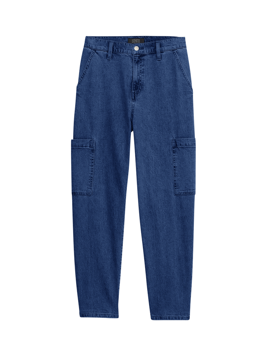 Soft Stretch Shirred-Waist Boatneck Top