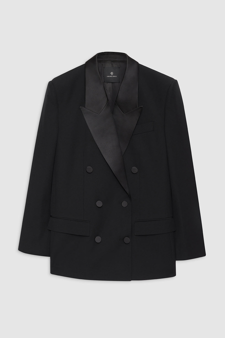 ジャケット ANINE BING Ross black double-breasted jacket ANINE BING Ross Blazer - Black