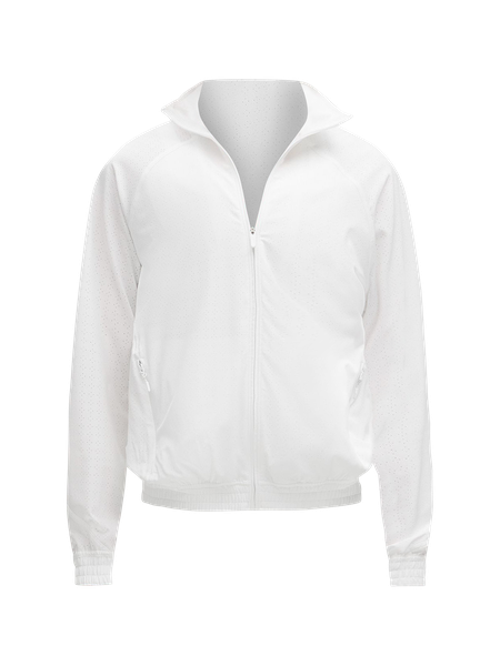 Adapted State Perforated Track Jacket | Women's Coats & Jackets