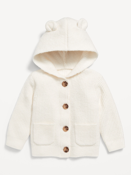 Short-Sleeve Jersey-Knit Henley One-Piece for Baby