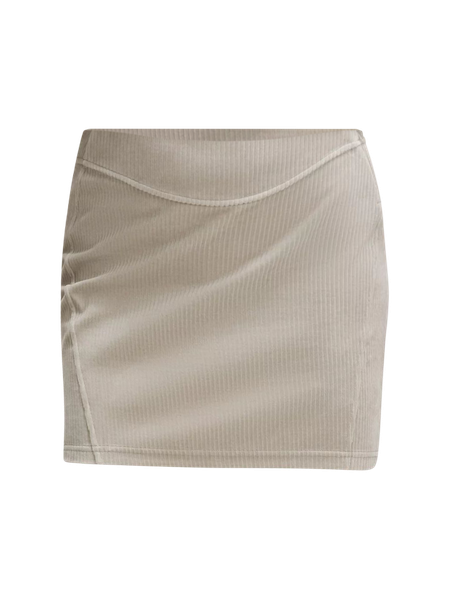 Scuba Mid-Rise Mini Skirt *Velvet Cord, Women's Skirts