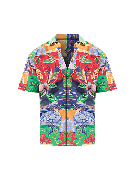 Big + Tall | Polo Ralph Lauren Patchwork-Print Oxford Sport