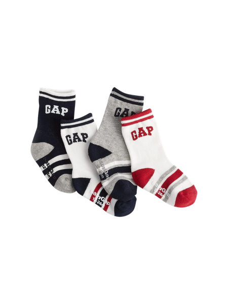 babyGap 4足組ロゴソックス - Gap公式オンラインストア