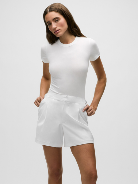 Womens Kristina Melange Half-Zip Sweatshirt - Midweight Cropped