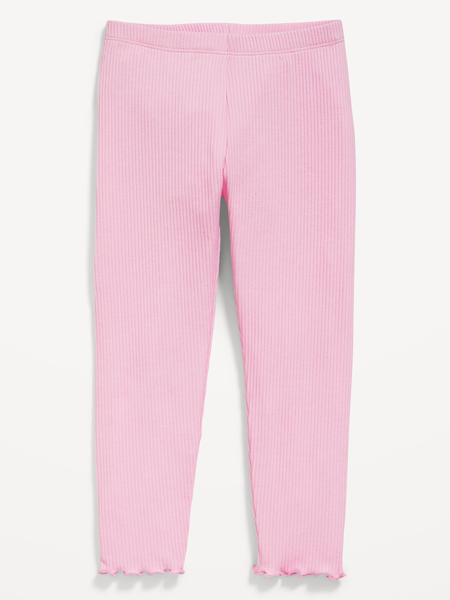 Full-Length Rib-Knit Leggings for Toddler Girls