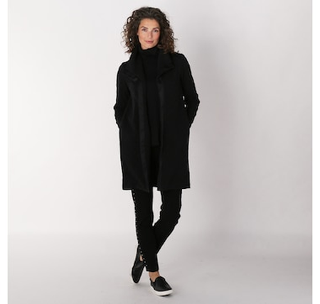 Isaac Mizrahi Wool Blend Coat - TSC.ca
