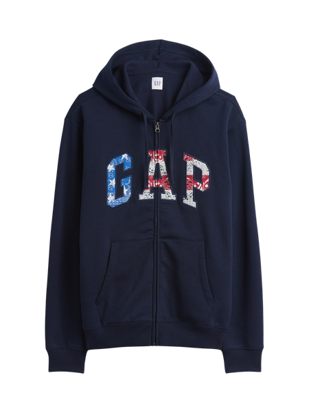 Gap公式オンラインストア | リラックスフィット GAPロゴ ジップアップ