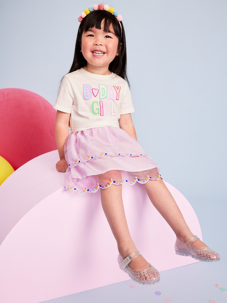 Ribbed Flare-Leg Leggings for Toddler Girls