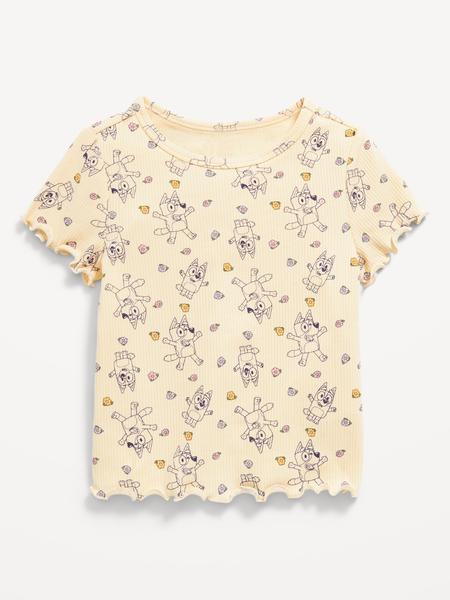 Bluey™ Ribbed Graphic T-Shirt for Toddler Girls