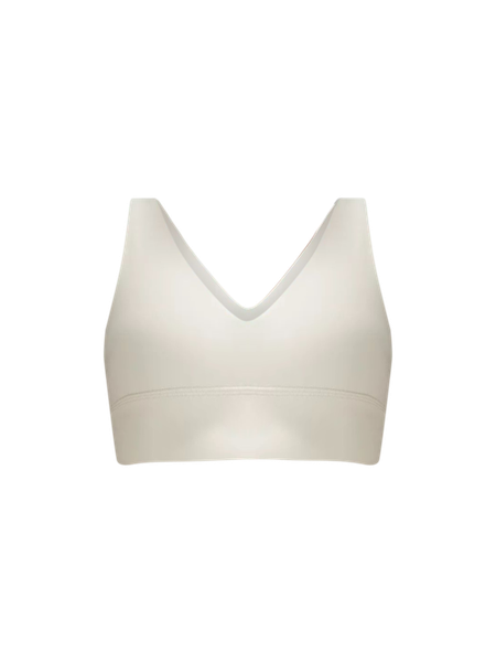 Women's Light Support V-neck Crop Sports Bra - All In Motion™ Cream 4x :  Target