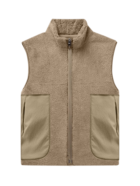 High pile fleece vest store
