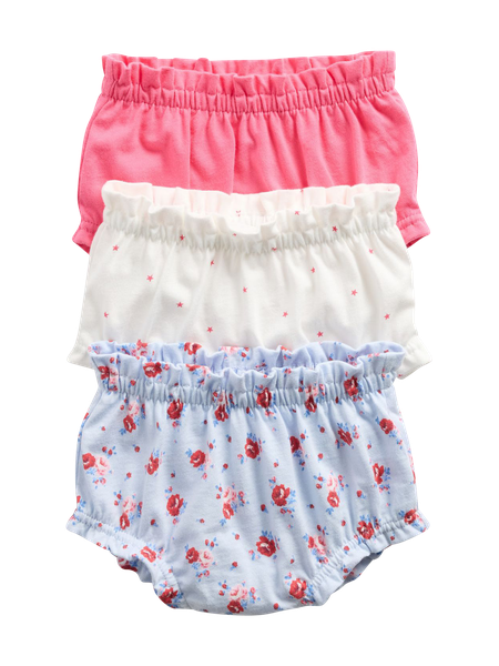 Baby First Favorites Organic Cotton Ruffle Bodysuit (3-Pack)