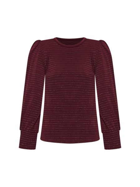 Long Sleeve Tee with Smocked Cuffs